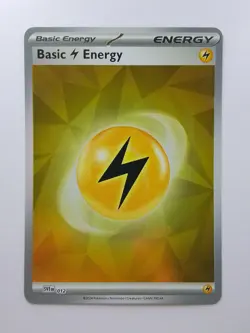 Basic Lightning Energy 012 Holo Prismatic Evolutions Pokemon card - Image 1