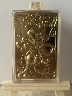 🔸Pokemon 23K Gold Plated Mewtwo Trading Card🔸1999 Burger King Limited Edition - Image 1