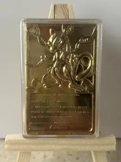🔸Pokemon 23K Gold Plated Mewtwo Trading Card🔸1999 Burger King Limited Edition - Image 2