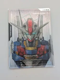 Bandai Gundam Card Game TCG - Gundam Aerial C+ Foil Resource Card ENGLISH - Image 1