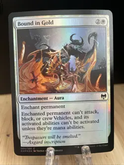 MTG Bound in Gold FOIL #005/285 Kaldheim Common KHM NM/M - Image 1