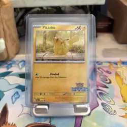 Pikachu SVP214 Illustration Contest 2024 Promo Pokemon Card SV BSP PTCG - Image 1