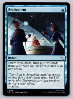 FOIL Brainstorm - MTG- Avatar: The Last Airbender TLA - Image 1
