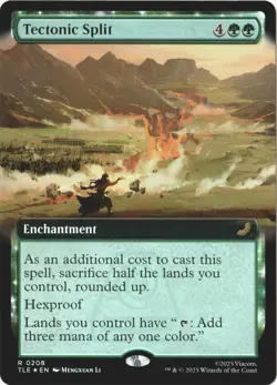 Tectonic Split (Extended Art) MTG Avatar (TLE) 0208 (Foil) Make Offer - Image 1