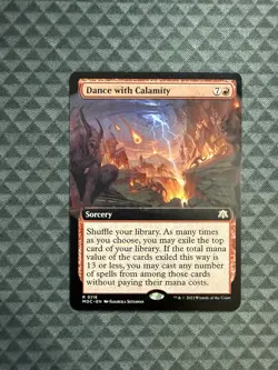 MTG Dance with Calamity #0116 Extended Art Rare Commander: MOM (MOC) - Image 1