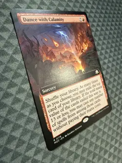 MTG Dance with Calamity #0116 Extended Art Rare Commander: MOM (MOC) - Image 2