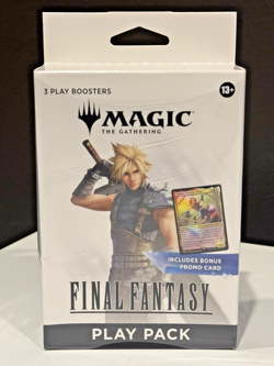 Magic The Gathering Final Fantasy Play Pack w/ 3 PACKS + ZIDANE PROMO SEALED NEW - Image 1