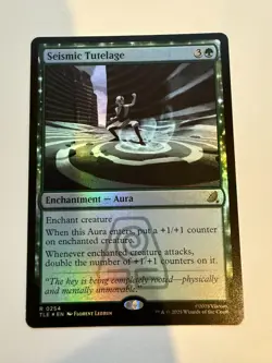 Seismic Tutelage - NM FOIL - Avatar MTG - SHIPS NOW! - Image 1