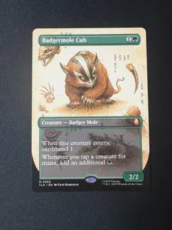 2025 MTG Avatar The Last Airbender Badgermole Cub Borderless - Image 1