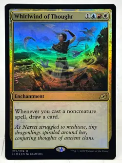 Whirlwind Of Thought NM* FOIL PRERELEASE PROMO Ikoria 215/274 mtg -UnltdCards - Image 1