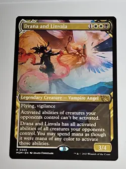 Drana and Linvala Showcase March of the Machine Regular MTG Magic The Gathering - Image 1