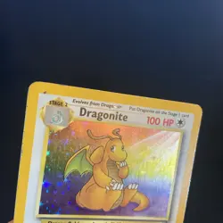 Pokemon TCG Dragonite 4/62 LP Fossil Unlimited Holo Rare - Image 3