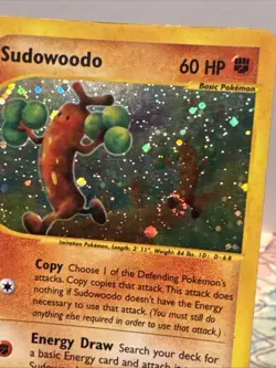 Pokemon TCG Sudowoodo Holo eReader Aquapolis H24/H32 (FART SWIRL) - Image 2