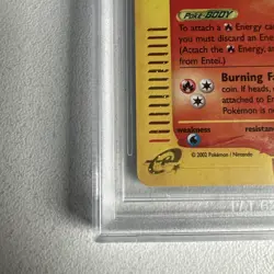 Entei Holo Rare H8/H32 Aquapolis Beckett 9 WOTC Vintage Pokemon - Image 2