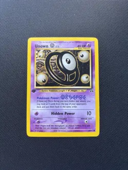 Pokemon Card 1st Edition Neo Discovery Unown O 69/75 WOTC - Image 1