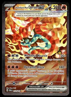 Pokemon TCG SV06: Twilight Masquerade #212/167 Hearthflame Mask Ogerpon ex LP - Image 1