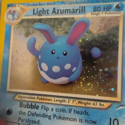 Light Azumarill 13/105 Neo Destiny Holo w/ Swirl Pokemon TCG - Image 2