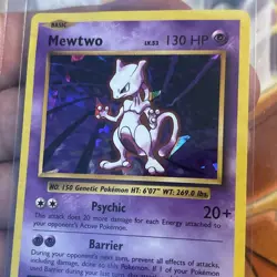 2016 POKEMON XY EVOLUTIONS 51 MEWTWO-HOLO CRACKED ICE - Image 3