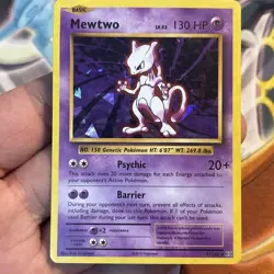 2016 POKEMON XY EVOLUTIONS 51 MEWTWO-HOLO CRACKED ICE - Image 4