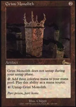 [1x] Grim Monolith - Foil Played, English Urza's Legacy MTG Magic - Image 1