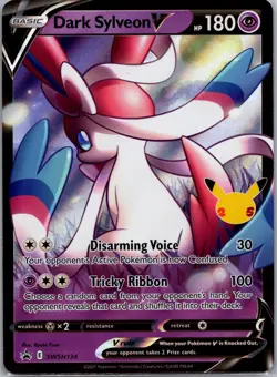 Dark Sylveon V SWSH134 Celebrations Black Star Promo - NM Pokemon Card - Image 1