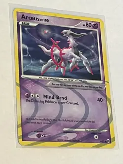 Arceus AR7 Holo Rare Platinum Arceus Pokemon #239 Pokemon Card LP - Image 1