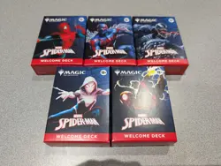 SDCC 2025 Magic The Gathering x Spider-Man Complete Welcome Deck Set of 5 - Image 1