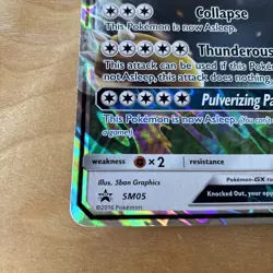 Snorlax GX Jumbo Card Black Star Promo Sun and Moon - Image 4