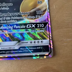 Snorlax GX Jumbo Card Black Star Promo Sun and Moon - Image 5