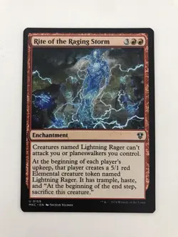 Rite of the Raging Storm MTG Magic the Gathering Card NM Near Mint MKC - Image 1