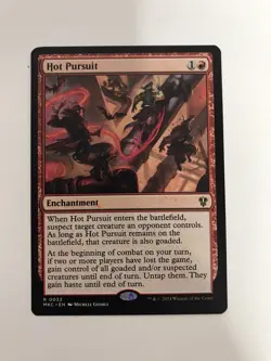 Hot Pursuit MTG Magic the Gathering Card NM Near Mint MKC - Image 1