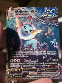 Vaporeon VMAX SWSH182 SWSH: Sword & Shield Promo Cards Holo - Image 1