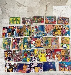 Pokemon Vintage Pocket Monsters Vending HOLO Prism Sticker (36 Cards) Charizard! - Image 1