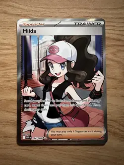 Hilda 164/086 Full Art Ultra Rare SV: White Flare Pokemon TCG Trainer Card - Image 1