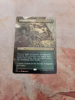 Assassin's Trophy Borderless Foil Double Masters 2022 MTG NM - Image 1