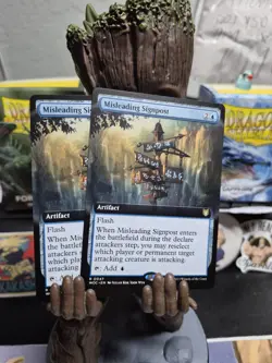Misleading Signpost (Extended Art) Commander: Wilds of Eldraine Regular X2 - Image 1