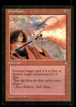 MTG Pyroblast LP Light Play Ice Age [5027] - Image 1