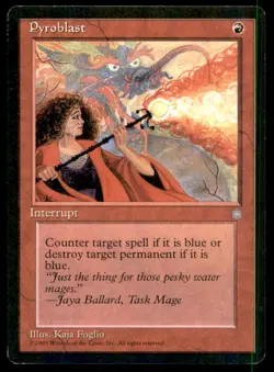 MTG Pyroblast LP Light Play Ice Age [5020] - Image 1