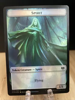 MTG Human Warrior (003) Spirit Token (004) Kaldheim FOIL KHM NM/M - Image 1