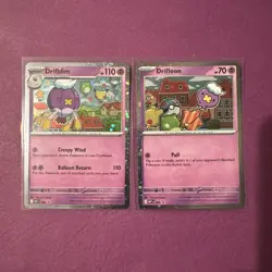 Pokemon Mega Evolution - Drifloon MEP005 & Drifblim MEP006 Cosmos Holo Promo NM - Image 1