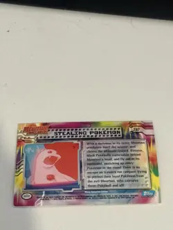 Topps Pokemon Mewtwo Strikes Back #27 - Stealing Pokemon - Holo - Lightly Played - Image 2