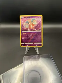 Pokemon TCG Team Up Mr. Mime Reverse Holo Rare #66/181 Sun Moon Pack Fresh - Image 3