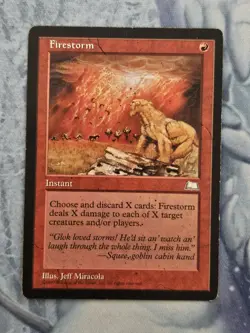Firestorm - Weatherlight - Magic the Gathering - MTG - Moderate Play - Image 1
