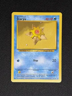 Pokemon TCG STARYU 65/102 Base Set Unlimited WOTC - Image 1