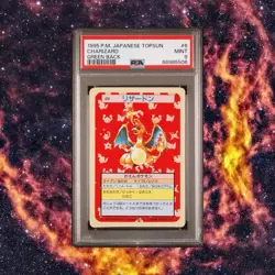 Charizard Green Back PSA 9 MINT 1997 Pokemon Japan Topsun #6 - Image 1