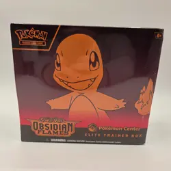 Sealed Pokemon Center TCG Scarlet & Violet Obsidian Flames Sealed ETB SV03 EL009 - Image 1