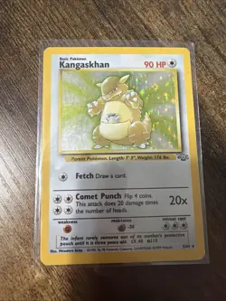 Pokemon TCG Kangaskhan Jungle 5/64 Holo Unlimited Holo Rare - Image 1