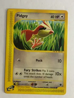 Pokemon TCG Expedition Pidgey 123/165 Near Mint - Image 1