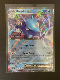 Pokemon Kingdra ex 012/064 Shrouded Fable Stamped Double Rare Promo NM/LP - Image 1