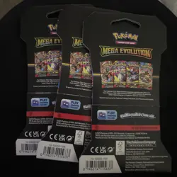 Lot of 3 Pokemon TCG Mega Evolution Sleeved Booster Packs Sealed - Image 2